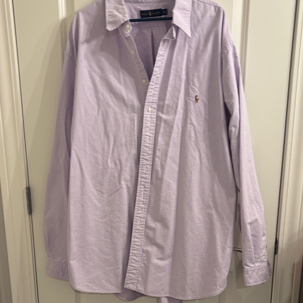 Polo by Ralph Lauren Men's Light Purple Casual Shirt